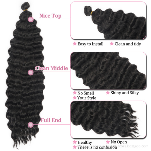 Blonde Pink Grey Synthetic Hair Extensions For Russian Blondes Women Deep Twist Braiding Hair Deep Wave Crochet Braids